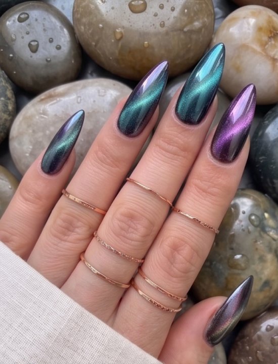 Lavara cat eye press-on nails wholesale