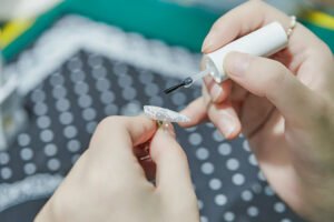 Lavara Nails exquisite handmade press-on nails crafting process by professional nail artist