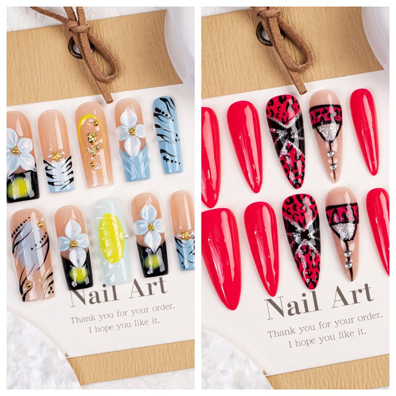 ASKISS Random Press-On Nails – 2 sets a bundle