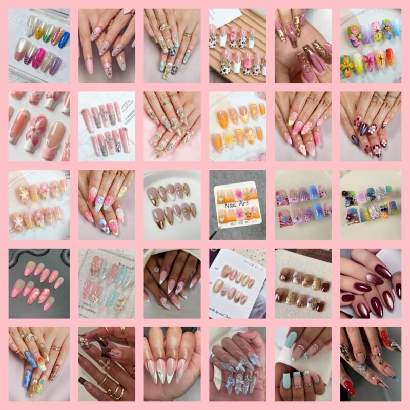 ASKISS Random Press-On Nails – 30 sets a bundle