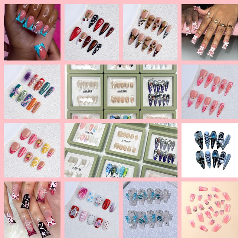 ASKISS Random Press-On Nails – 20 sets a bundle